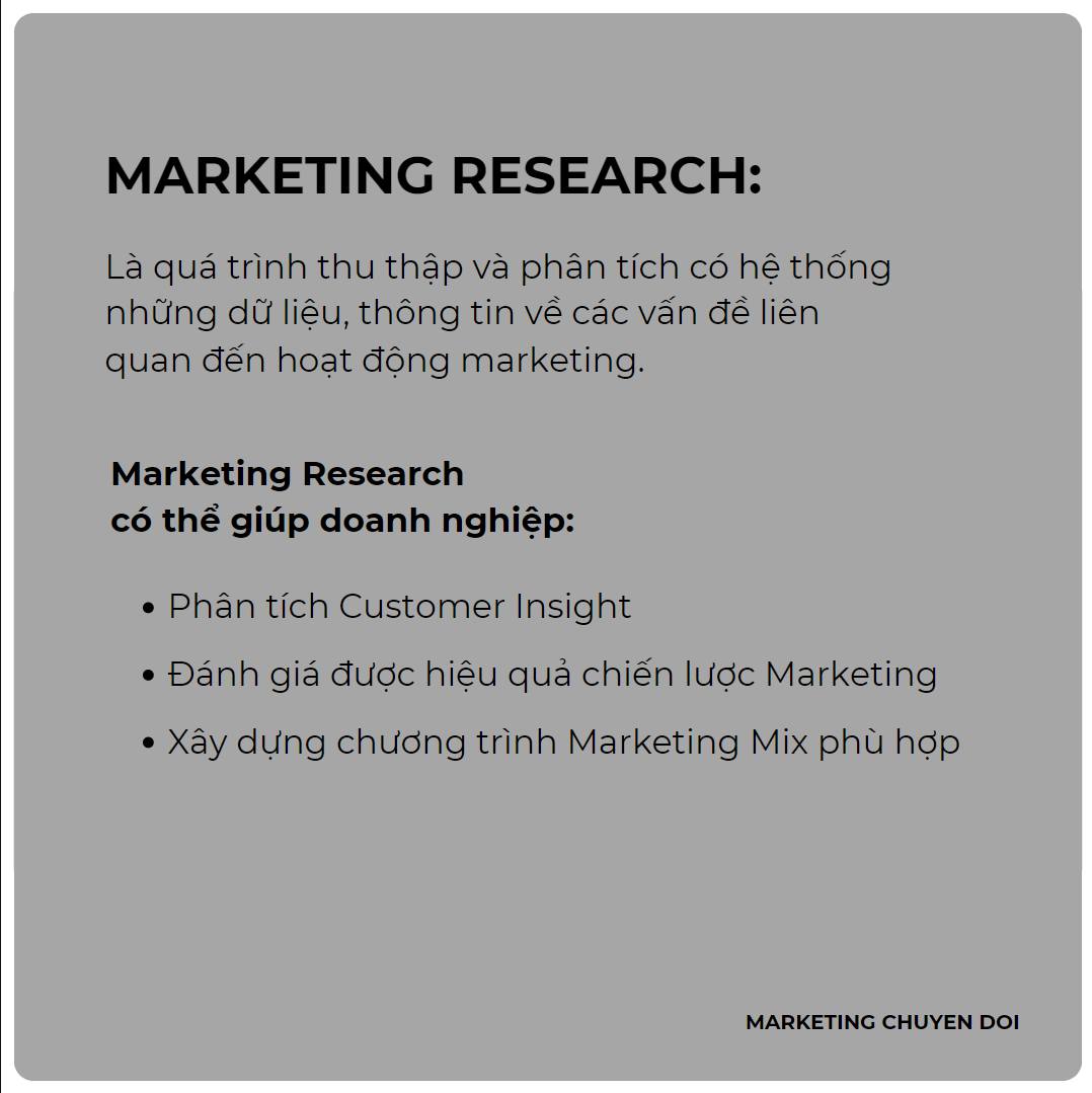 Market Research: Nghiên cứu thị trường